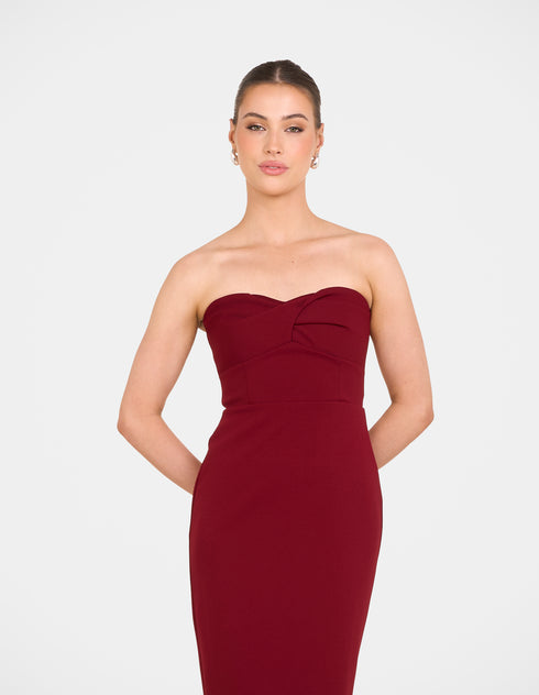 Bex Twist Front Strapless Maxi